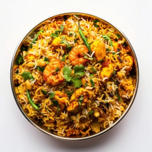 Shrimp Biryani.